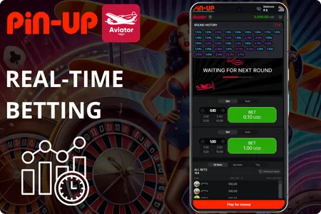 Real-Time Betting in pin-up aviator